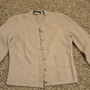 Salvatore Ferragamo Women's Cream Cardigan Sweater